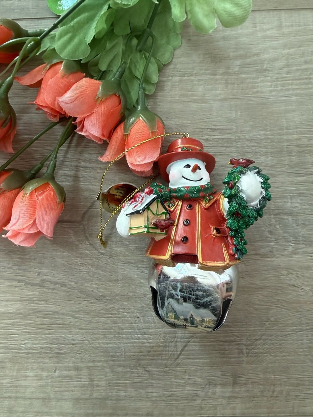 The Bradford Exchange ThomyKinkade Christmas Snowman Ornament